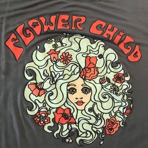 Life clothing company flower child crop shirt.